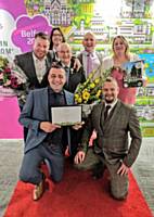 The Rochdale in Bloom contingent at the National Awards ceremony in Belfast 2018 with the Gold Award
